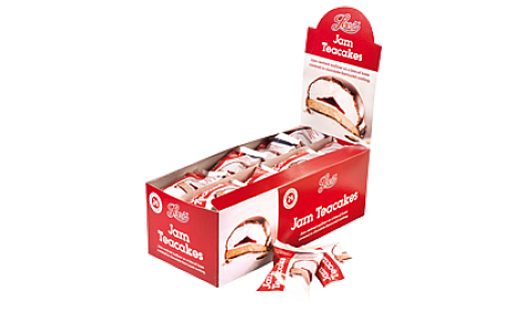 Lees 24 individually wrapped Jam Teacakes