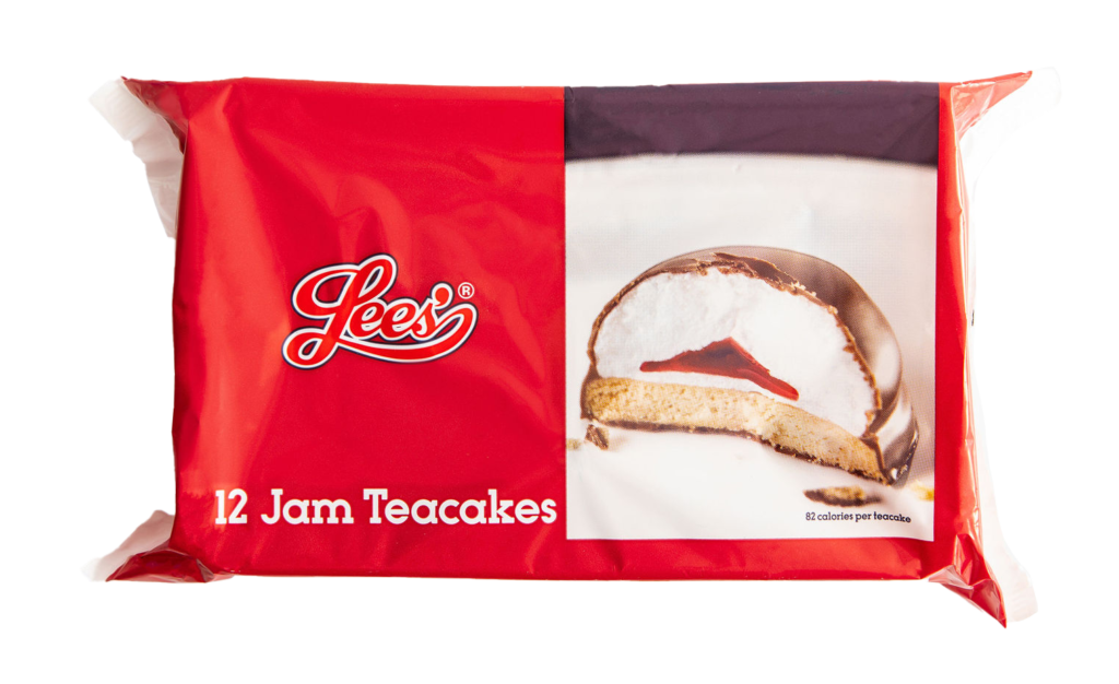 Lees 12 pack Jam Teacakes Lees of Scotland